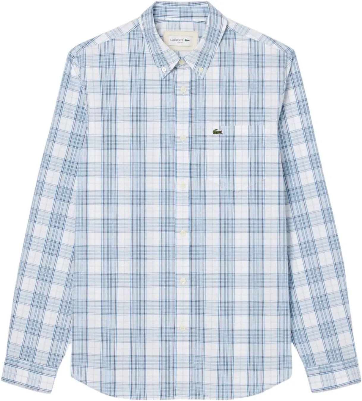Lacoste Men's Check Print Stretch Shirt