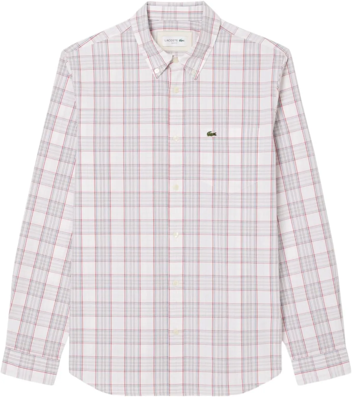 Lacoste Men's Check Print Stretch Shirt