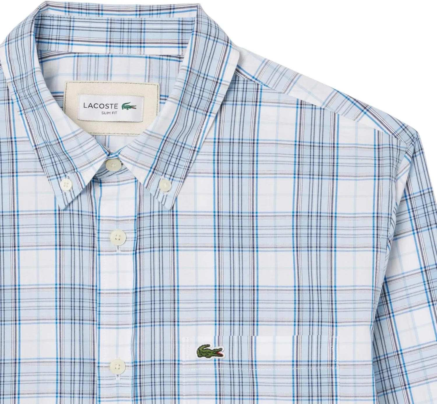 Lacoste Men's Check Print Stretch Shirt