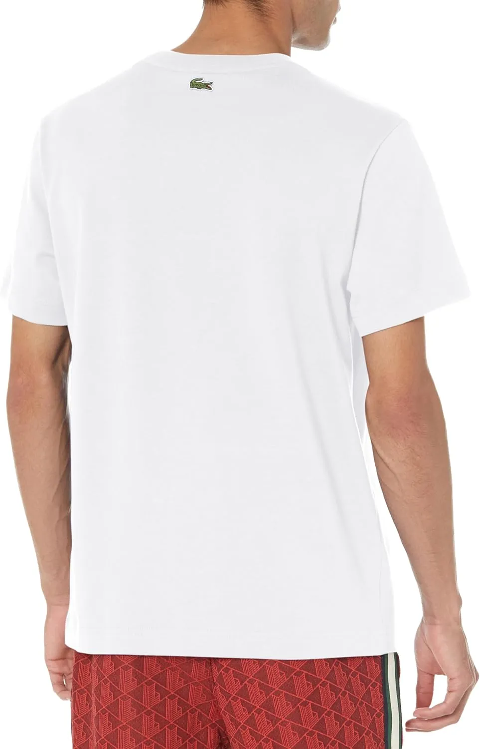Lacoste Men's Crew Neck Short Sleeve Regular Fit Graphic T-Shirt