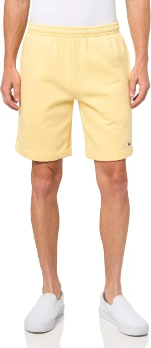 Lacoste Men's Fleece Shorts, Yellow, Medium