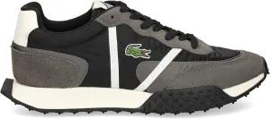 Lacoste Mens L-Spin Deluxe Sneaker, BLK/DK Gry, 12