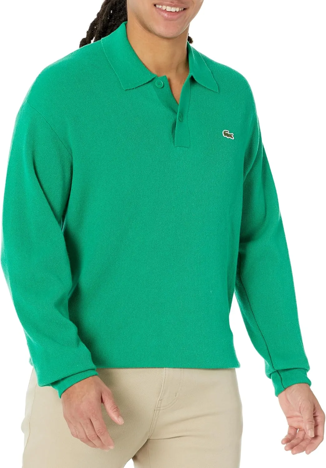 Lacoste Men's Long Sleeve Sweater Polo