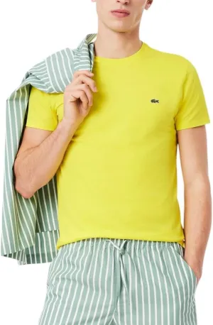 Lacoste Men's Monochrome Cotton Pima Jersey Crew Neck T-Shirt