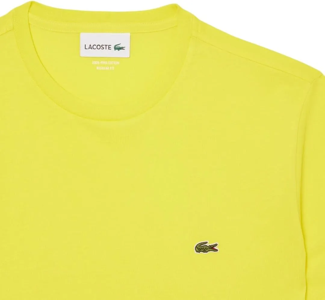 Lacoste Men's Monochrome Cotton Pima Jersey Crew Neck T-Shirt