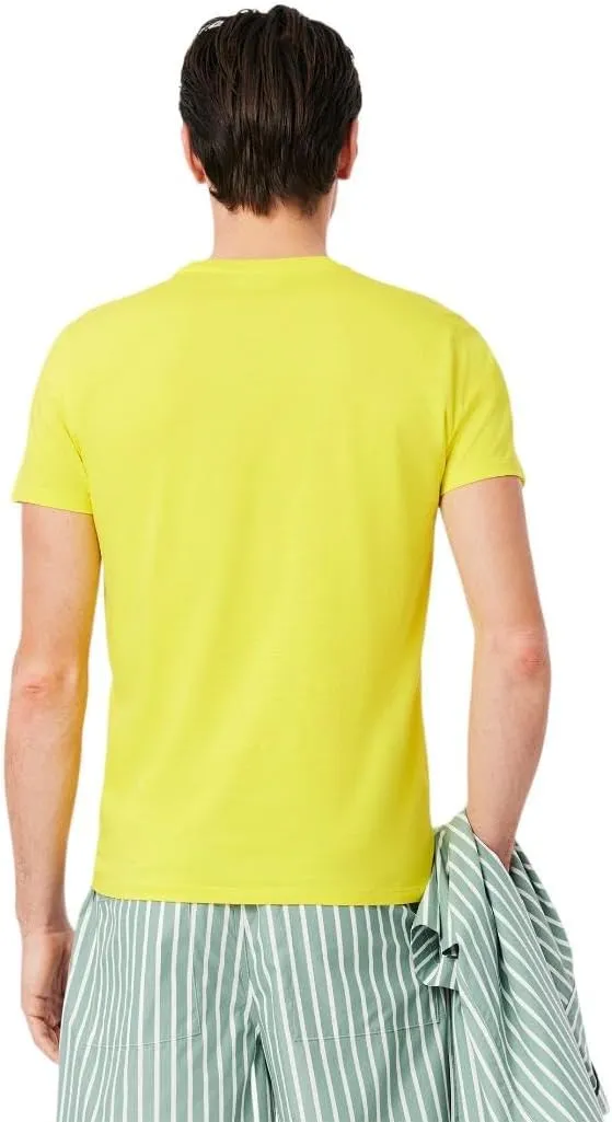 Lacoste Men's Monochrome Cotton Pima Jersey Crew Neck T-Shirt