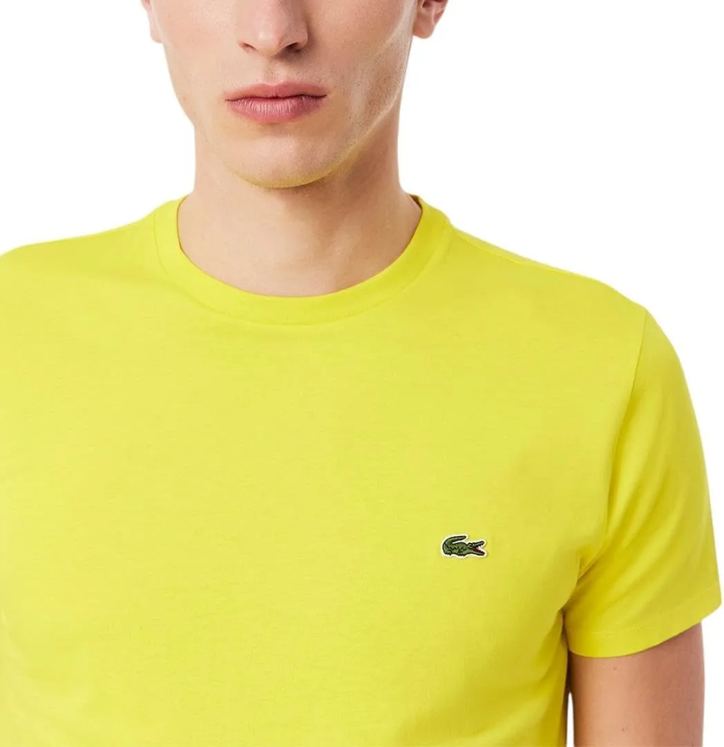 Lacoste Men's Monochrome Cotton Pima Jersey Crew Neck T-Shirt