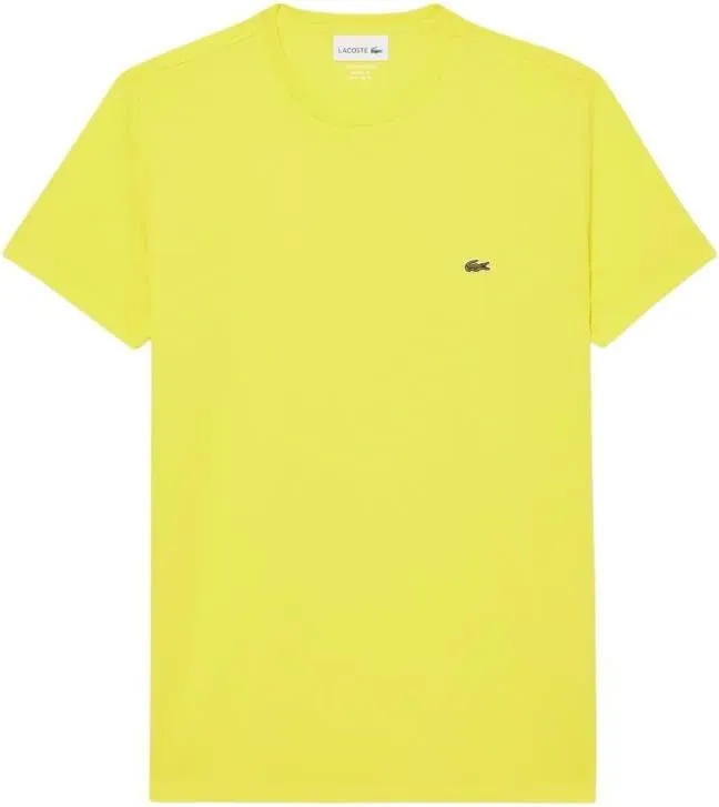 Lacoste Men's Monochrome Cotton Pima Jersey Crew Neck T-Shirt