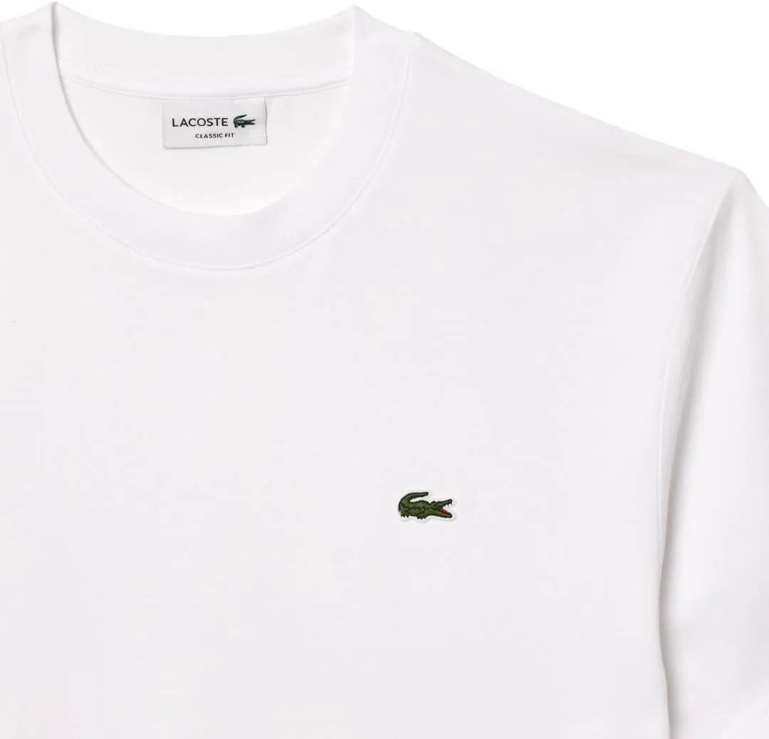 Lacoste Mens Short Sleeve Classic Fit Crew Neck Tee Shirt