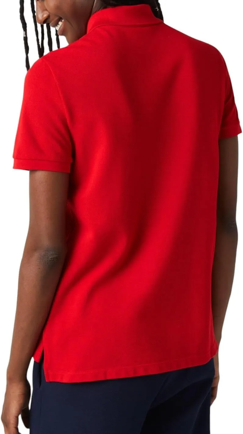 Lacoste Women's Core Short Sleeve Regular Fit Petit Pique Polo