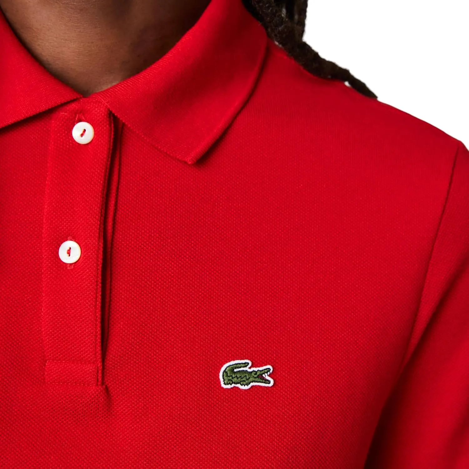 Lacoste Women's Core Short Sleeve Regular Fit Petit Pique Polo