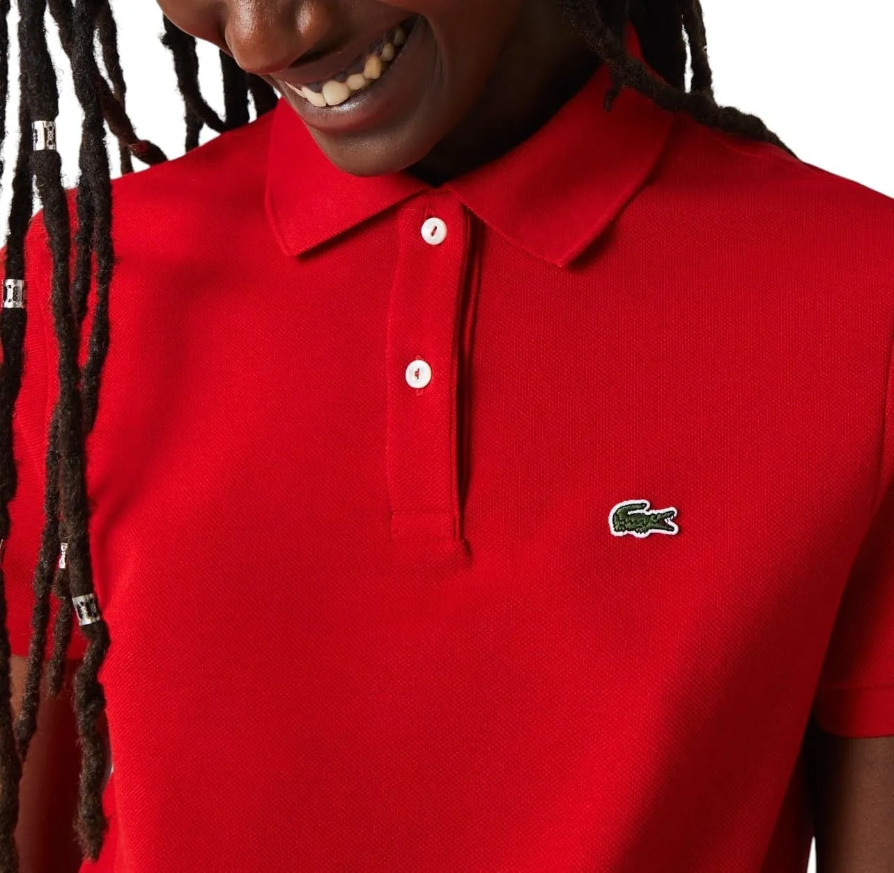 Lacoste Women's Core Short Sleeve Regular Fit Petit Pique Polo