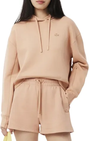 Lacoste Women's Short Cut Cutton Hoodie