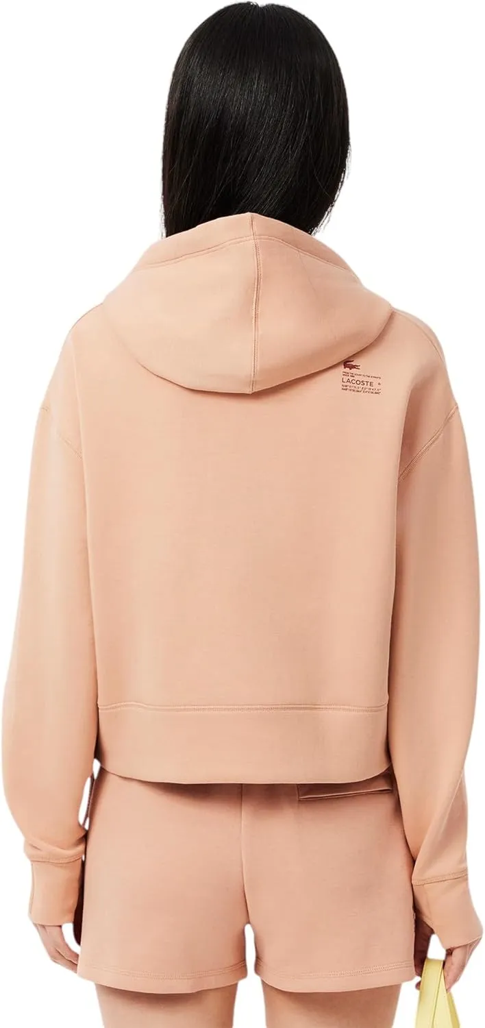 Lacoste Women's Short Cut Cutton Hoodie