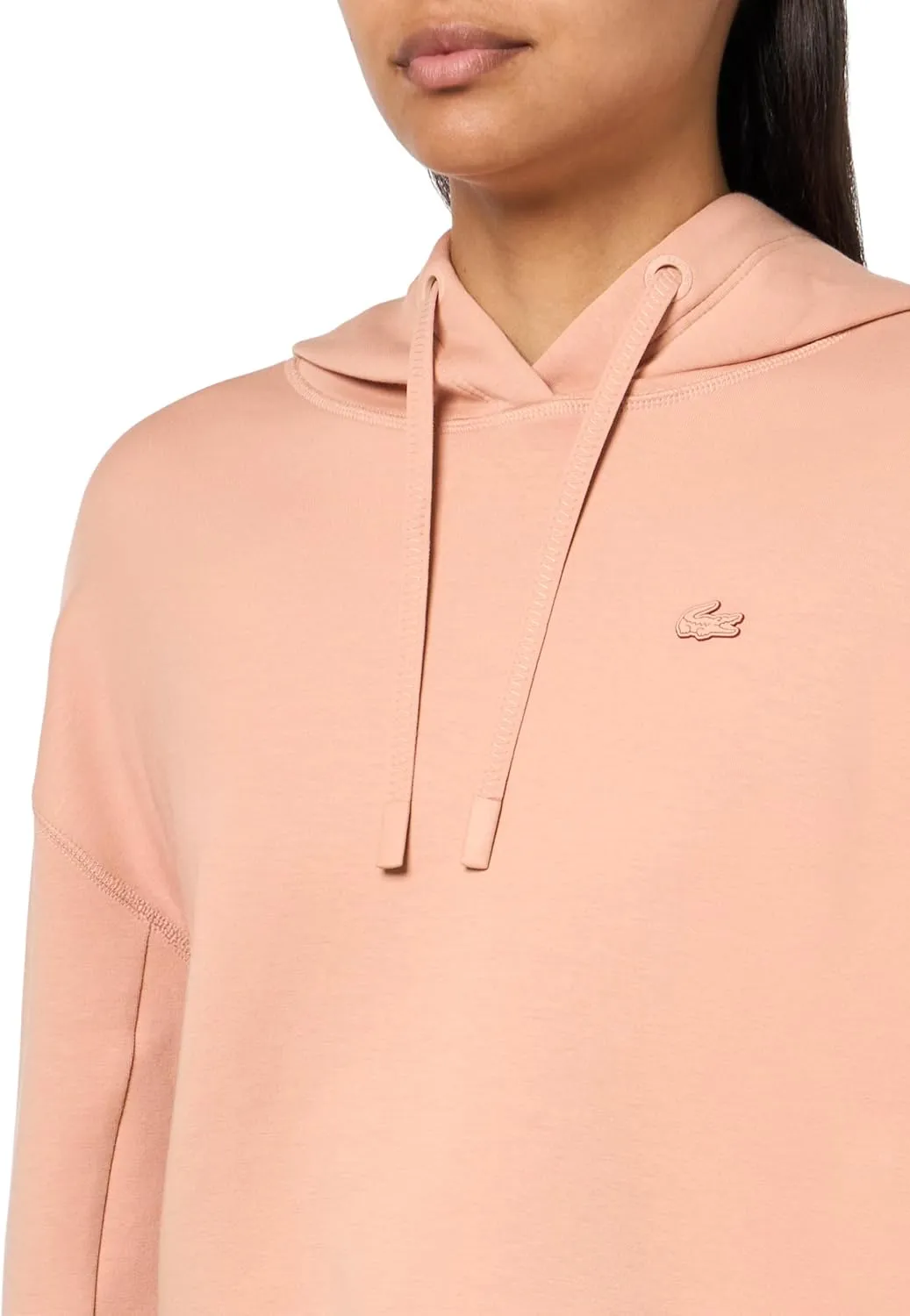 Lacoste Women's Short Cut Cutton Hoodie