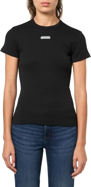 Lacoste Women's Slim Fit Ribbed T-Shirt