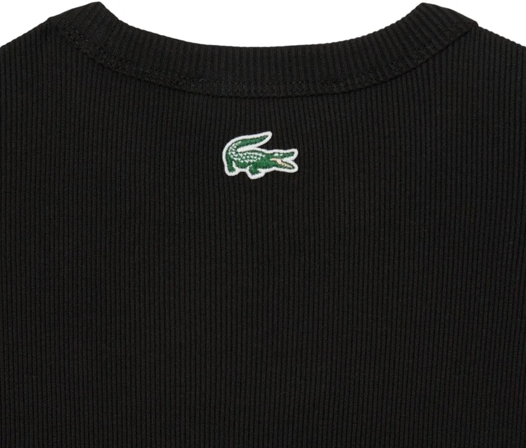 Lacoste Women's Slim Fit Ribbed T-Shirt