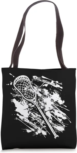 Lacrosse Stick Graffiti Tote Bag