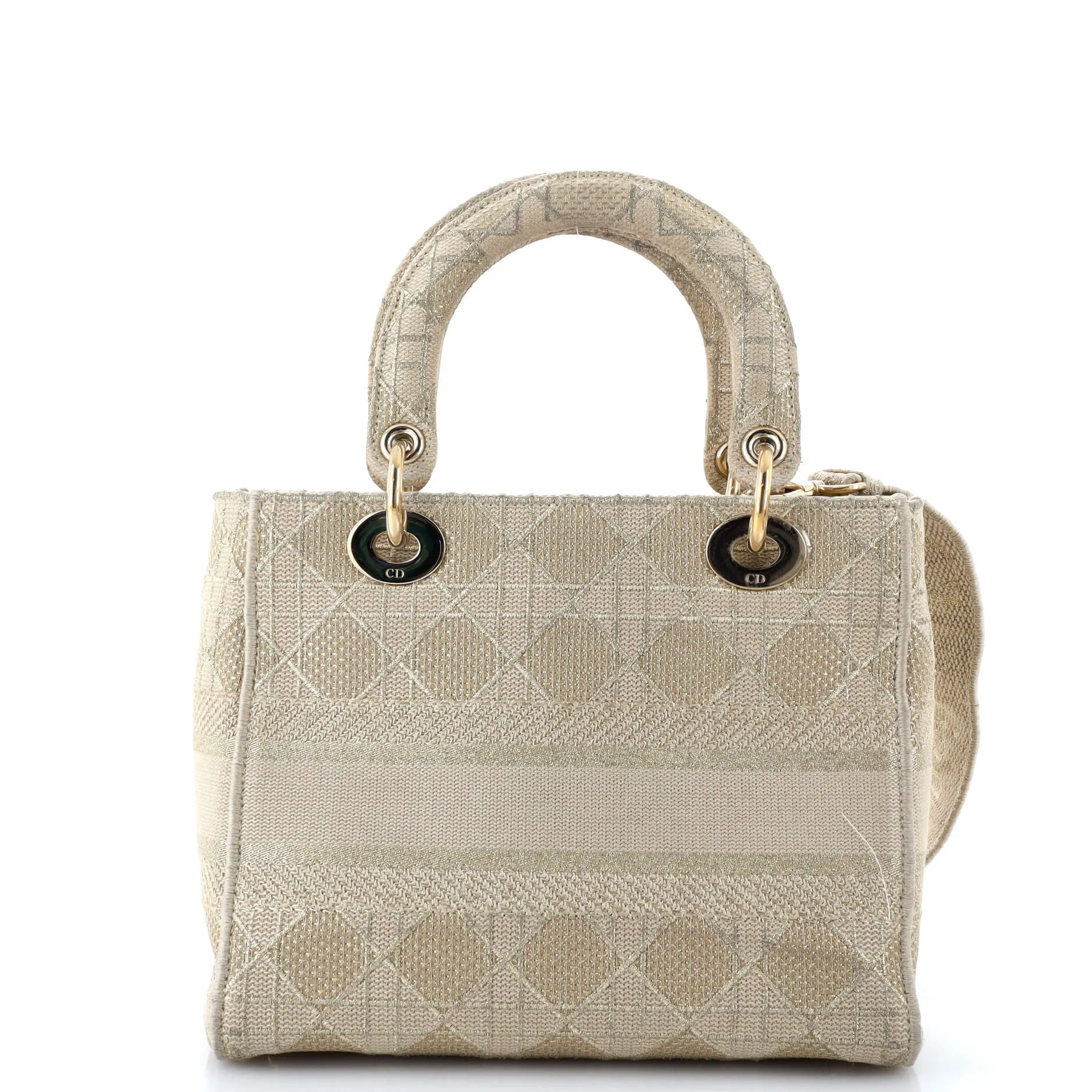 Lady D-Lite Bag Cannage Embroidered Canvas Medium