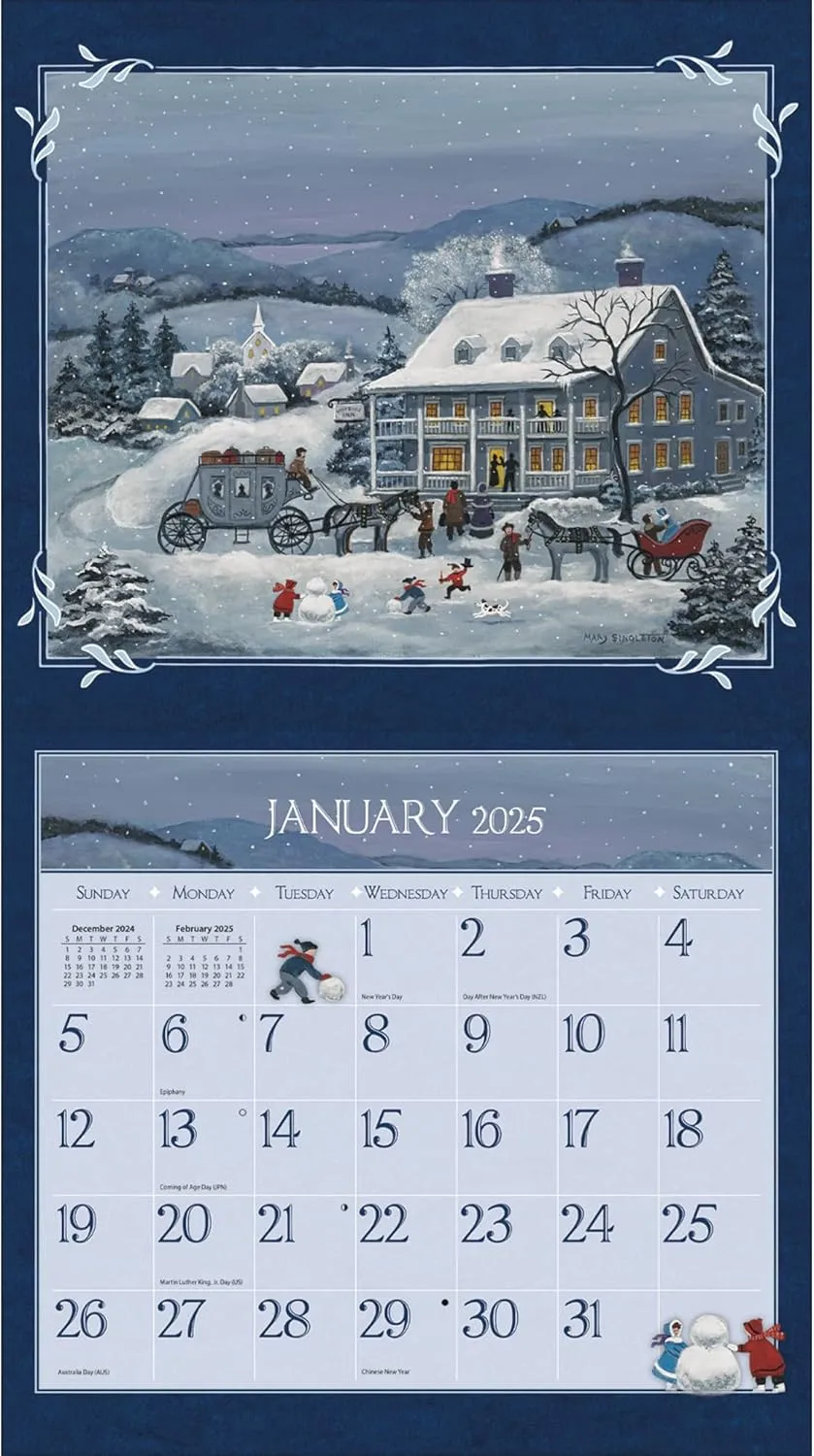 LANG Lang Folk Art™ 2025 Wall Calendar (25991001922)