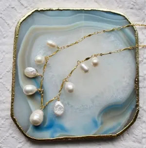 Large Teardrop Necklace in Pearl
