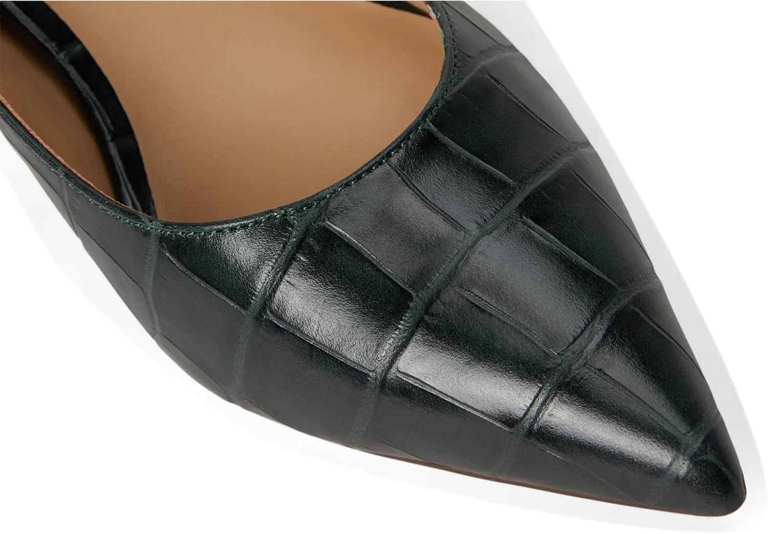 Lauren Ralph Lauren Women's Adrienne Crocodile-Embossed Leather Pumps
