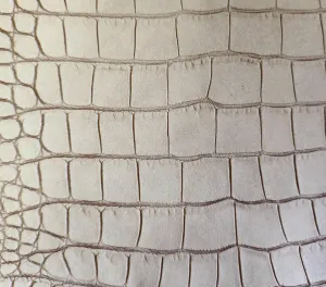 Le Embossed Croc Suse Wallpaper | Vegan Leather |  Blvd Brown
