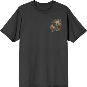 League of Legends Arcane Ekko Graffiti Doodles Adult Charcoal Crew Neck Short Sleeve T-Shirt