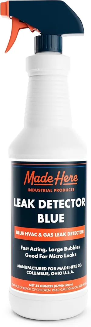 Leak Detector Blue - Fast-Acting Leak Detection for High & Low-Temperature Applications in Gas & CO2 Systems (32 oz)