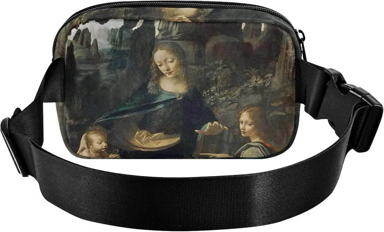 Leonardo da Vinci Virgin Rocks Waterproof Womens Fanny Pack Hip Bag Belt Pouch Hiking Crossbody Waist Pack