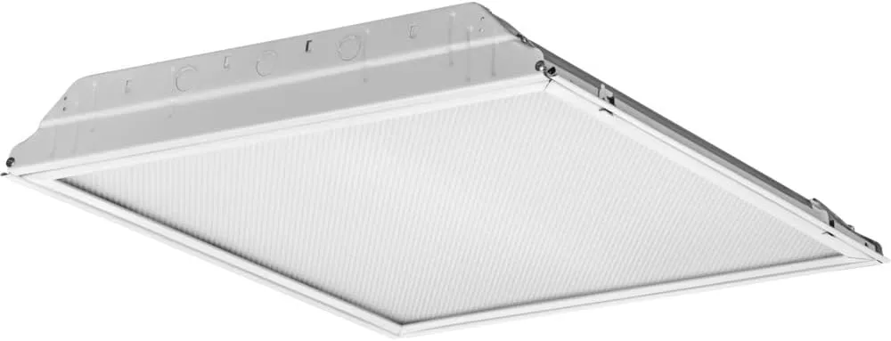 Lithonia Lighting 2GTL2 A12 120 LP840 2 ft. x 2 ft. GTL Prismatic Lens Lay-in 2000 lumens 4000K CCT, 1 Count (Pack of 1), Non-Dimmable