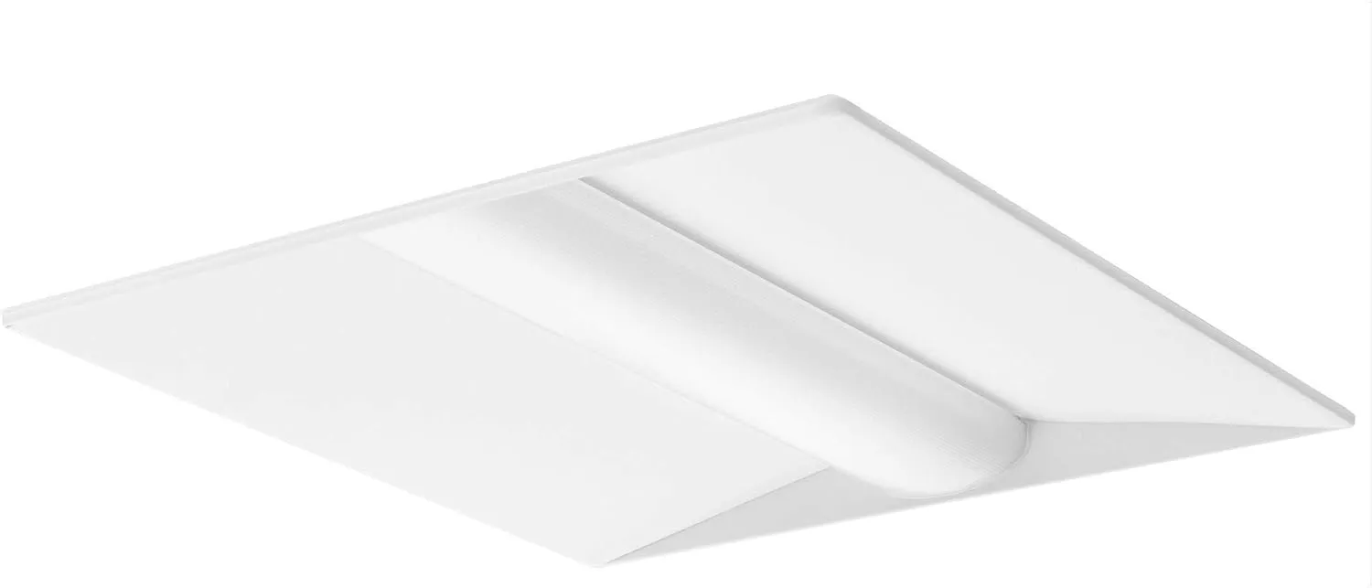 Lithonia Lighting 2x2 LED Troffer Light, Low-Profile Recessed LED Troffer for Dropped Ceiling, 4000K Cool White Light, 2-Foot by 2-Foot (2BLT2 33L ADP LP840)