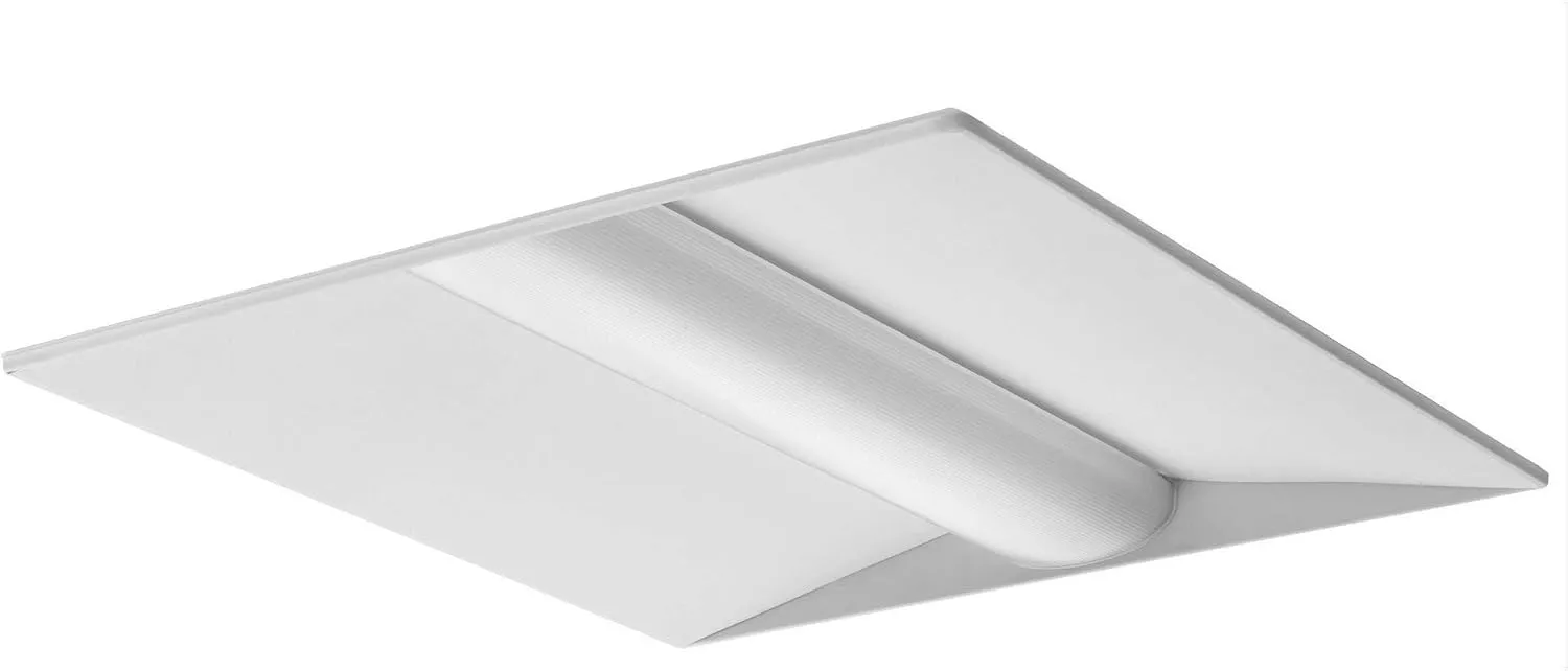 Lithonia Lighting 2x2 LED Troffer Light, Low-Profile Recessed LED Troffer for Dropped Ceiling, 4000K Cool White Light, 2-Foot by 2-Foot (2BLT2 33L ADP LP840)
