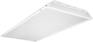 Lithonia Lighting GT2 MV 2 by 2 2-Light Contractor Select Recessed General Purpose Grid Multi-Volt Troffer, White