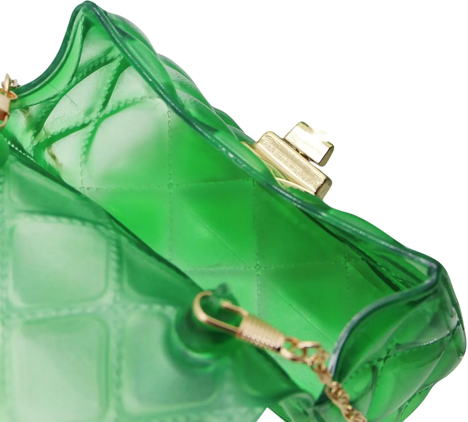 Little Girls Mini Jelly Purse Candy Color Transparent Small Crossbody Bag Cute Princess Handbags with Pearl Handle