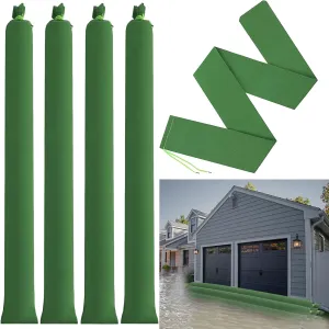 Long Sandbags for Flooding, Flood Protection Flood Water Barrier Sandless Sandbags Tube Sandbags Flood Barrier for Home Garage Flooding Door (2, 6 inch, 11 FT)