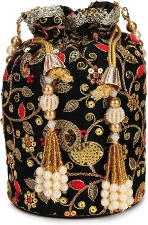 LONGING TO BUY Women Ethnic Potli Bags For Wedding & Party Function