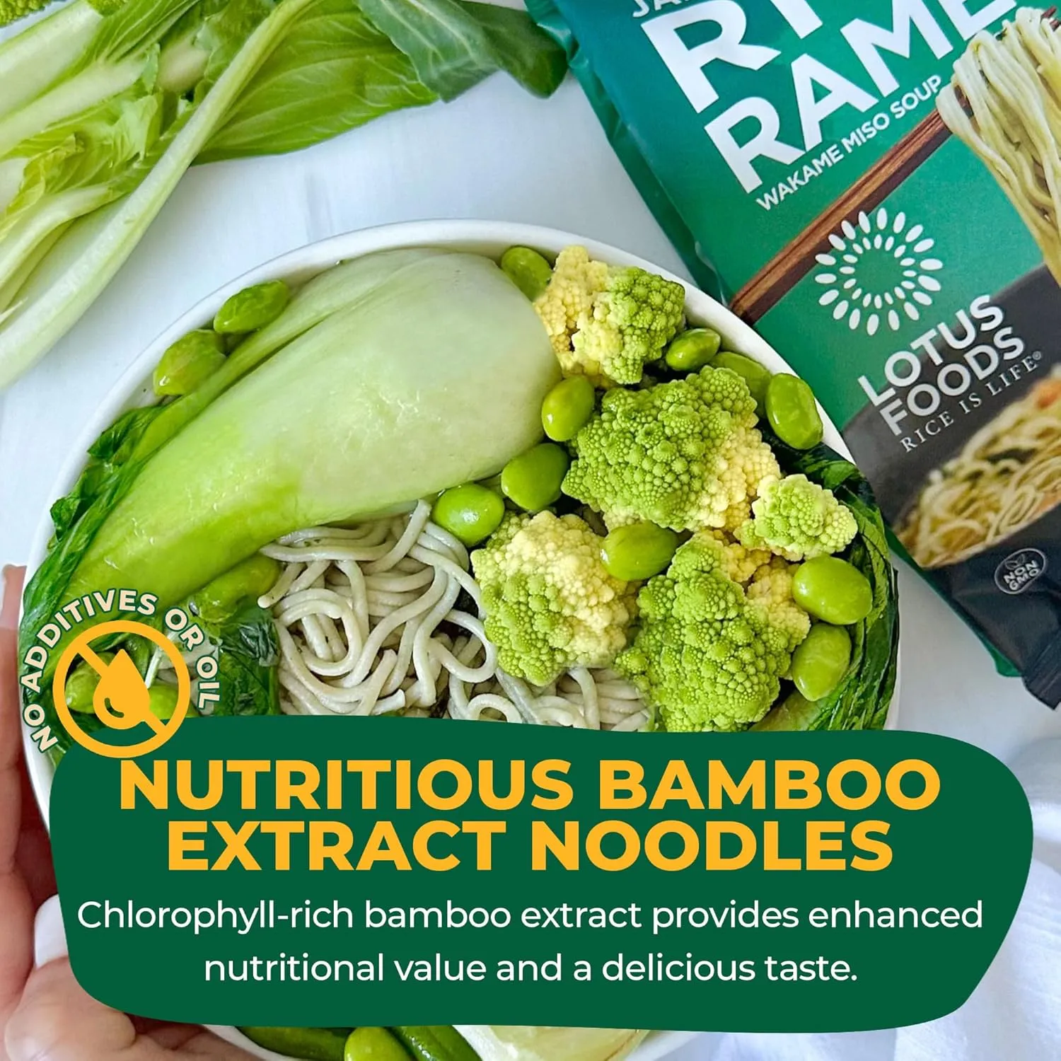 Lotus Foods Jade Pearl Organic Rice Ramen Noodles With Miso Soup - Gluten Free Ramen Noodles, Vegan Ramen Noodles, Organic Ramen Rice Noodles - 2.8 Oz Bags (Pack of 10)