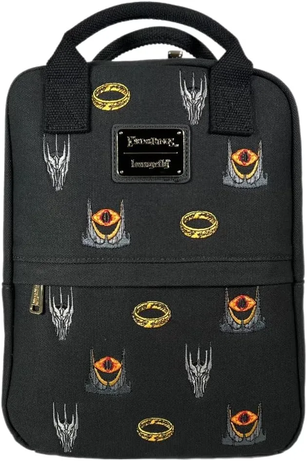 Loungefly GT Exclusive Lord of the Rings Sauron AOP Canvas Mini Backpack