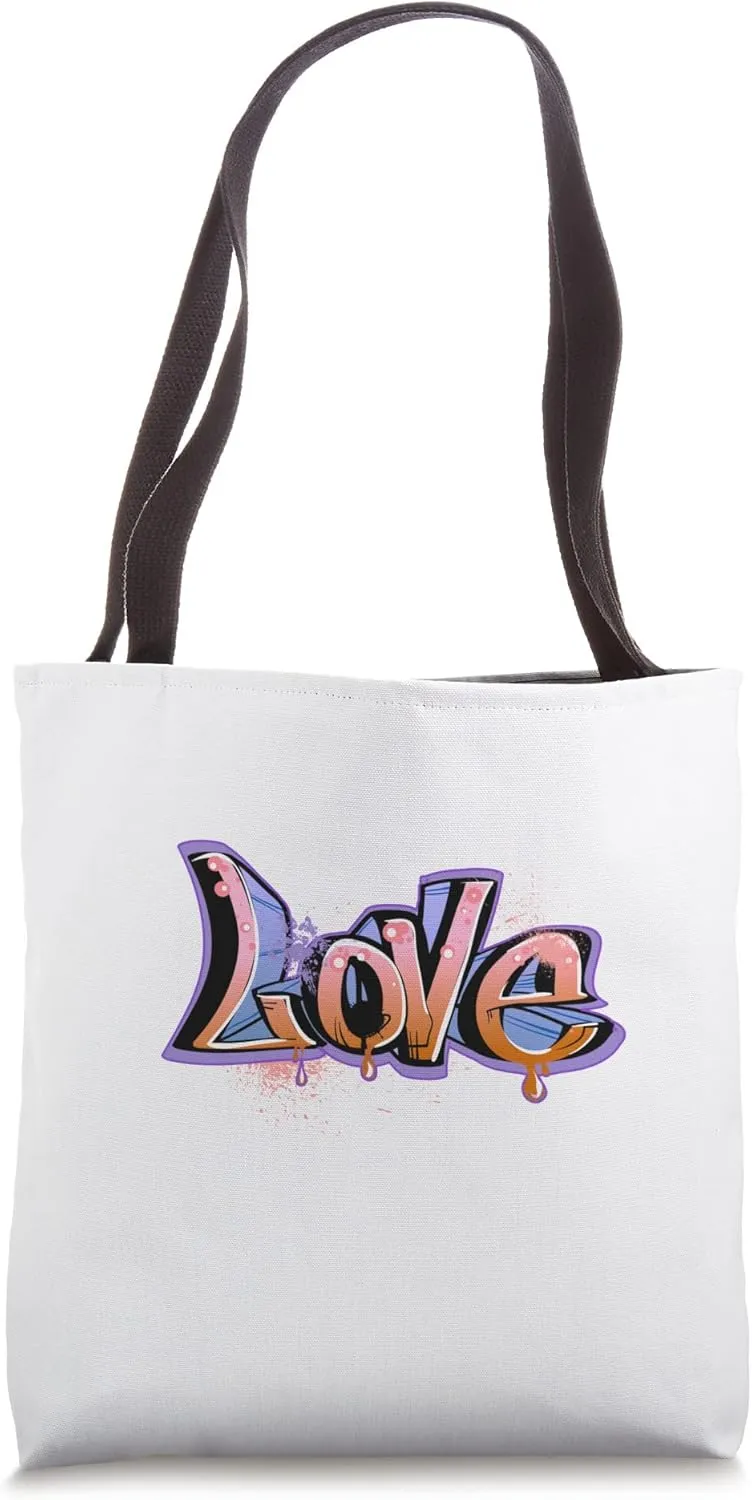 Love Graffiti cool design tshirt- graffiti t shirt men Tote Bag