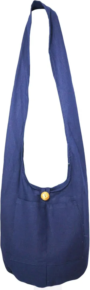 Lovely Creations Hippie Bohemian Sling Crossbody Shoulder Cotton Bag Medium Size