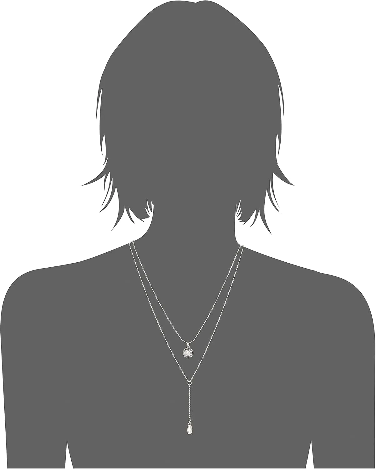 Lucky Brand Womens Pearl Delicate Necklace