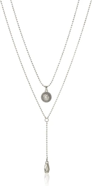 Lucky Brand Womens Pearl Delicate Necklace