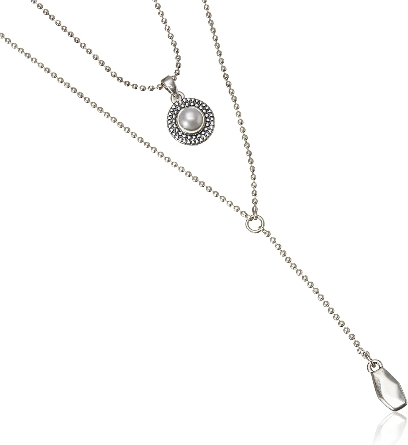 Lucky Brand Womens Pearl Delicate Necklace