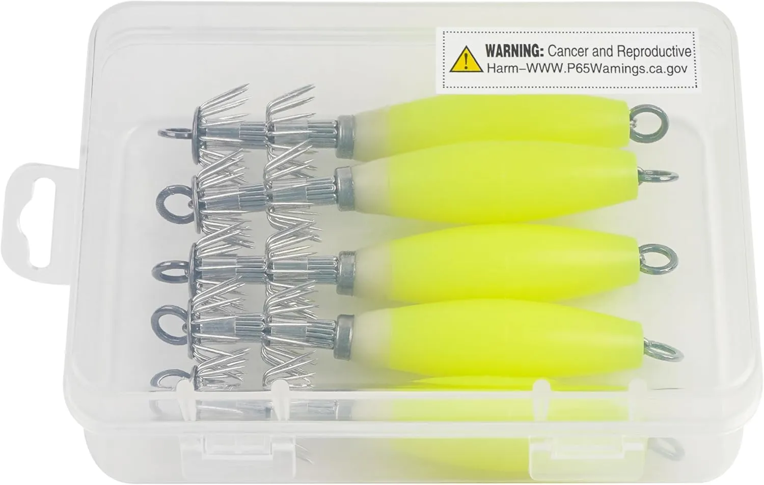 Luminous Squid Jig Hooks Saltwater Glow Squid Jigs Fluoresent Cuttlefish Sleeve Fishing Jigs Squid Hard Night Fishing Bait Octopus Lure Glow in Dark