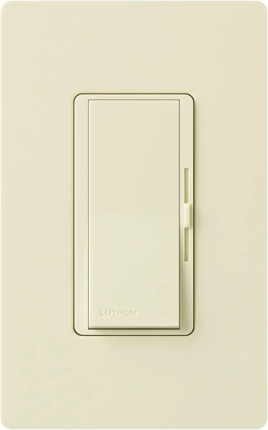 Lutron DVSTV-AL Diva 8 Amp 3-way/Single-Pole 0-10V Dimmer, no neutral required, Almond