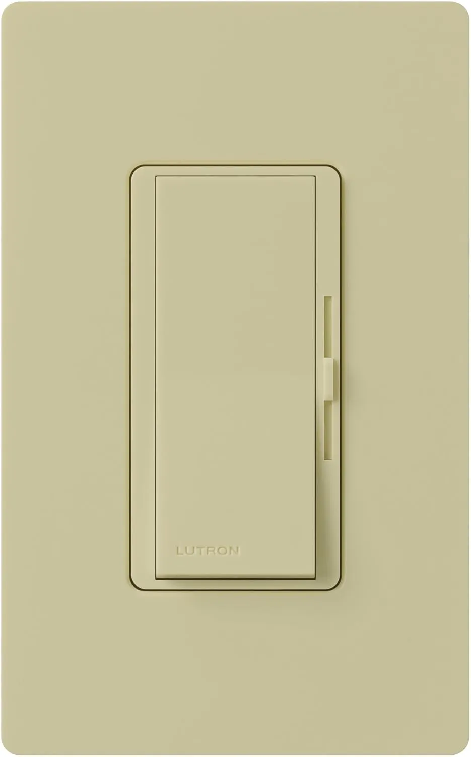 Lutron DVSTV-IV Diva 8 Amp 3-way/Single-Pole 0-10V Dimmer, no neutral required, Ivory