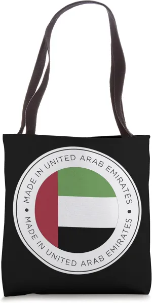 Made In United Arab Emirates Flag Tote Bag