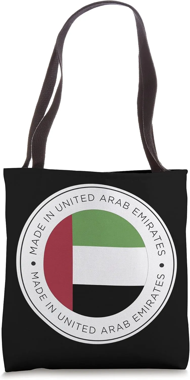 Made In United Arab Emirates Flag Tote Bag