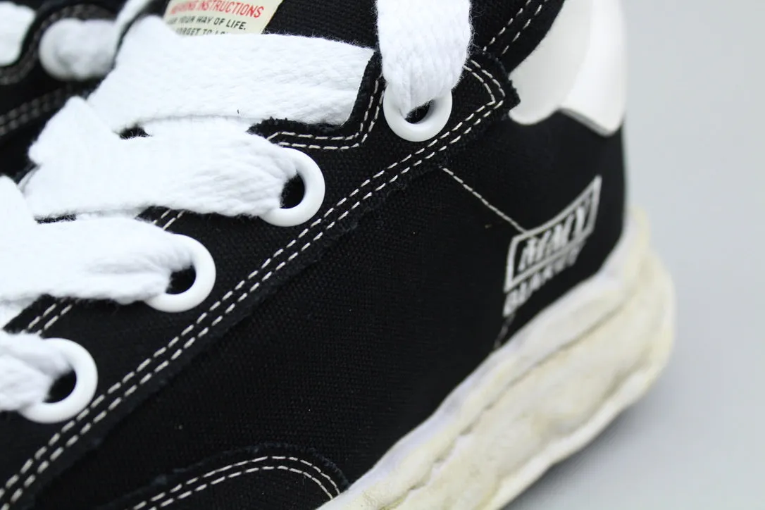 Maison Mihara Yasuhiro Canvas Low Distressed Midsole 'Black/White'